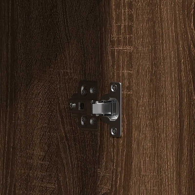 Ruskea meikkipöytä ovella Buhuceanu 102x33x135cm (puinen)