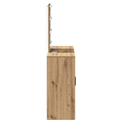 Ruskea meikkipöytä ovella Millenium 102x33x135cm (puinen)