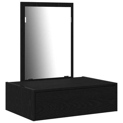 Meikkipöytä laatikon kanssa Musta 60 x 40 x 70 cm Tekninen puu