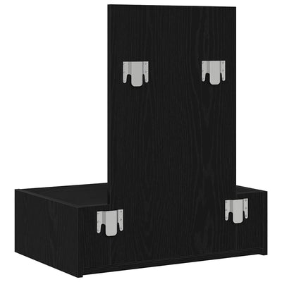 Meikkipöytä laatikon kanssa Musta 60 x 40 x 70 cm Tekninen puu