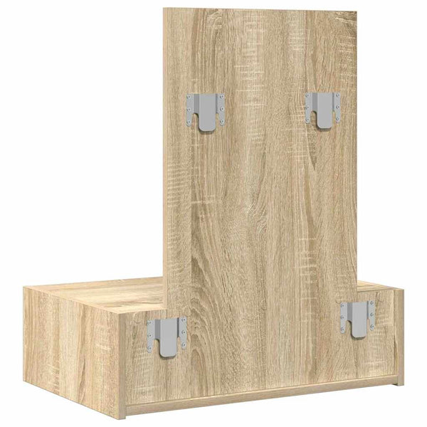 Ruskea meikkipöytä laatikolla 60 x 40 x 70 cm Tekninen puu