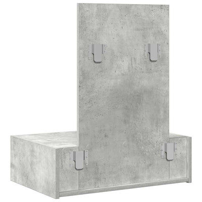 Meikkipöytä laatikon kanssa Harmaa 60 x 40 x 70 cm Tekninen puu