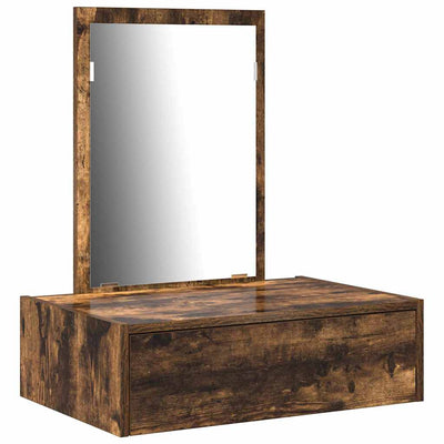 Meikkipöytä laatikon kanssa Ruskea 60 x 40 x 70 cm Tekninen puu