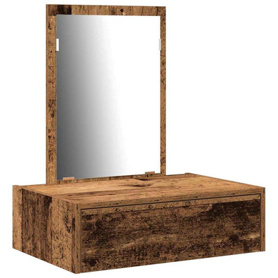 Meikkipöytä laatikon kanssa Ruskea 60 x 40 x 70 cm Tekninen puu