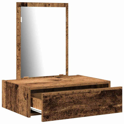 Meikkipöytä laatikon kanssa Ruskea 60 x 40 x 70 cm Tekninen puu