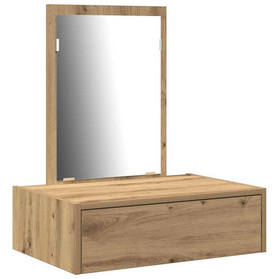 Meikkipöytä laatikon kanssa Ruskea 60 x 40 x 70 cm Tekninen puu