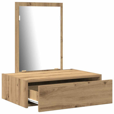 Meikkipöytä laatikon kanssa Ruskea 60 x 40 x 70 cm Tekninen puu