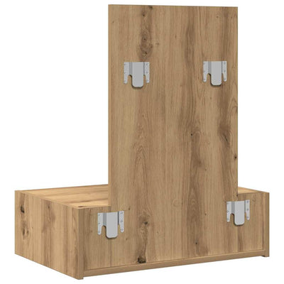 Meikkipöytä laatikon kanssa Ruskea 60 x 40 x 70 cm Tekninen puu