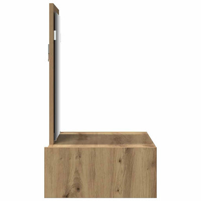 Ruskea meikkipöytä laatikon kanssa Leucian 60x40x70cm (puinen)