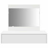 Valkoinen meikkipöytä peilillä Ispasa 83x40x70cm (puinen)