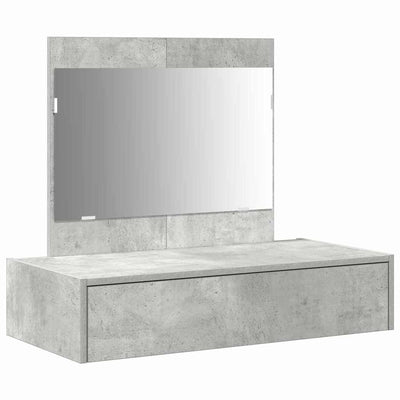 Meikkipöytä laatikon kanssa Harmaa 83 x 40 x 70 cm Tekninen puu