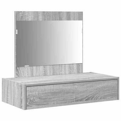Meikkipöytä laatikon kanssa Harmaa 83 x 40 x 70 cm Tekninen puu