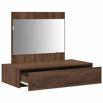 Meikkipöytä laatikon kanssa Ruskea 83 x 40 x 70 cm Tekninen puu