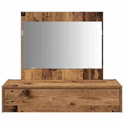 Ruskea meikkipöytä laatikon kanssa Abdlnasir 83x40x70cm (puinen)