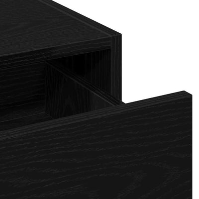 Meikkipöytä laatikon kanssa Musta 100 x 40 x 70 cm Tekninen puu