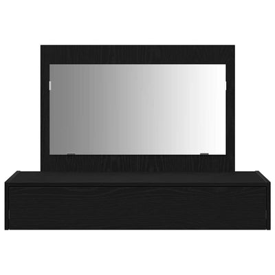 Musta meikkipöytä laatikon kanssa Naqib 100x40x70cm (puinen)