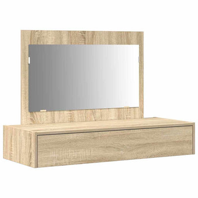 Meikkipöytä peilillä Ruskea 100 x 40 x 70 cm Tekninen puu