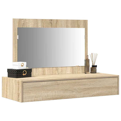 Meikkipöytä peilillä Ruskea 100 x 40 x 70 cm Tekninen puu