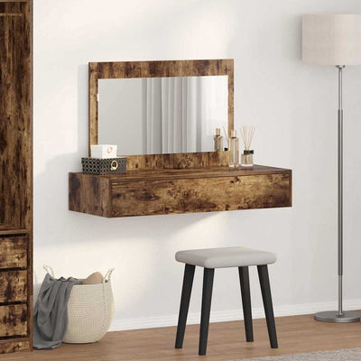 Meikkipöytä peilillä Ruskea 100 x 40 x 70 cm Tekninen puu