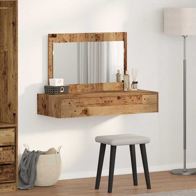 Meikkipöytä peilillä Ruskea 100 x 40 x 70 cm Tekninen puu