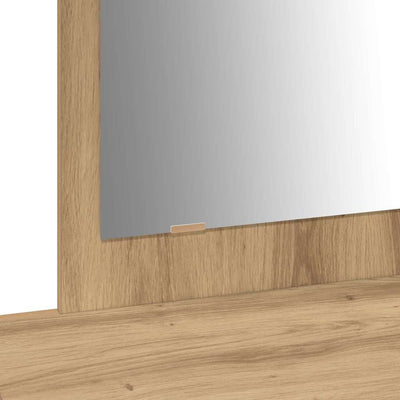 Meikkipöytä peilillä Ruskea 100 x 40 x 70 cm Tekninen puu
