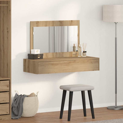 Meikkipöytä peilillä Ruskea 100 x 40 x 70 cm Tekninen puu