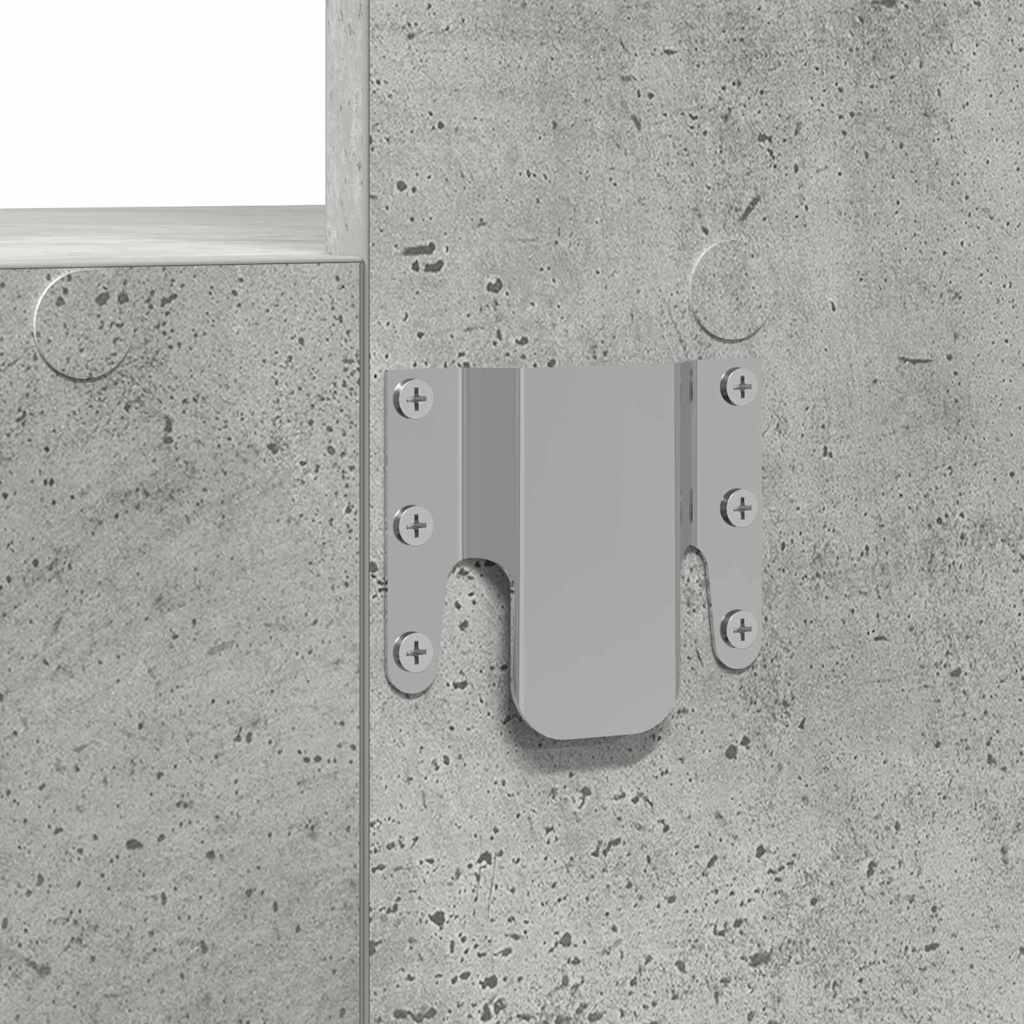 Harmaa meikkipöytä led -nauhavalot Solone 60x40x70cm (puinen)