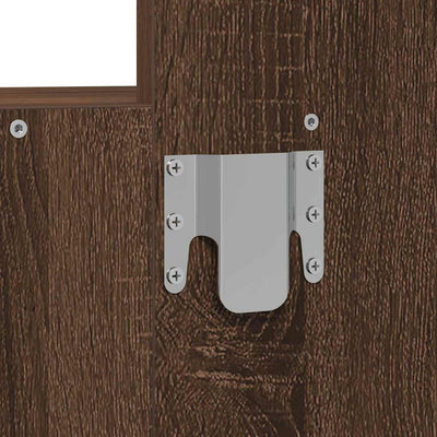 Ruskea meikkipöytä led -nauhavalot Netejoru 60x40x70cm (puinen)