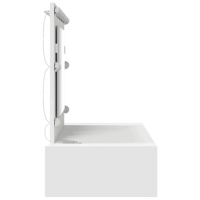 Valkoinen meikkipöytä peilillä Ierina 100x40x70cm (puinen)