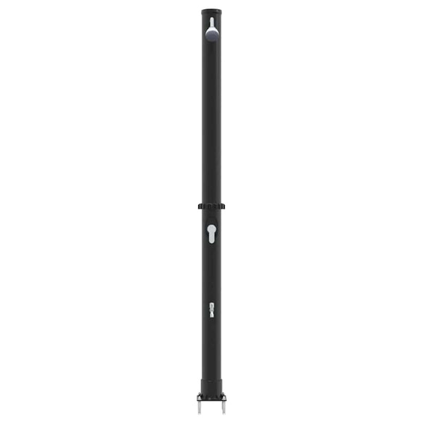 Ulkoilma-aurinkosuihku 20 l PVC ja alumiini Musta