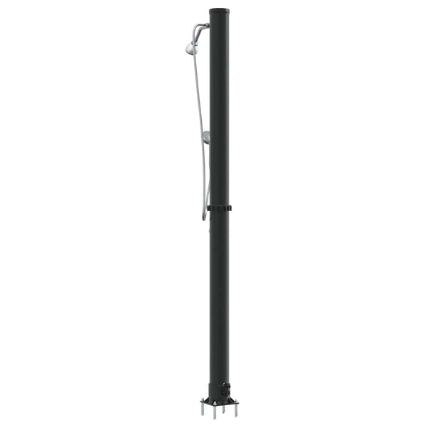 Ulkoilma-aurinkosuihku 20 l PVC ja alumiini Musta