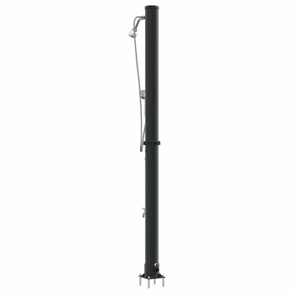 Ulkoilma-aurinkosuihku 20 l PVC ja alumiini Musta