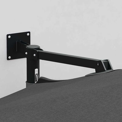 Musta puutarhavarjo Miraslav 248x248x148cm (antrasiitti)