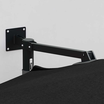 Mustaa ja mustaa puutarhavarjo Godfrey 248x248x148cm