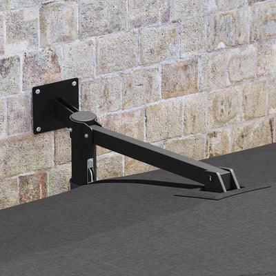 Musta puutarhavarjo Zvetlana 248.5x247.5x160cm (antrasiitti)