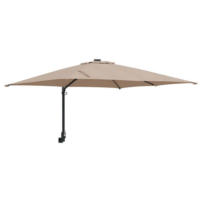 Puutarhavarjo Taupe ja Musta 248.5 x 247.5 x 160 cm