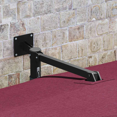 Punainen ja musta puutarhavarjo Sarkadi 248.5x247.5x160cm