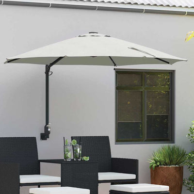 Puutarhavarjo LED -nauhavalot Beige ja musta 248 x 248 x 148 cm
