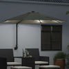 Puutarhavarjo LED -nauhavalot Beige ja musta 248 x 248 x 148 cm