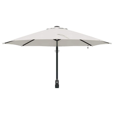 Puutarhavarjo LED -nauhavalot Beige ja musta 248 x 248 x 148 cm