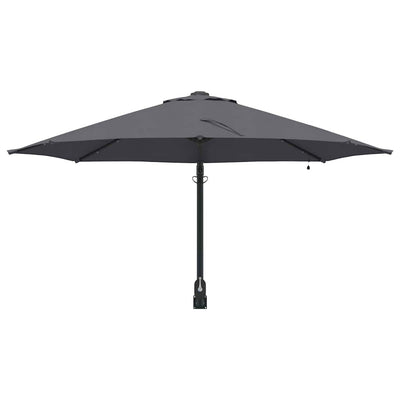 Musta puutarhavarjo Woodrow 248x248x148cm (antrasiitti)