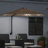Puutarhavarjo LED -nauhavalot Taupe ja Musta 248 x 248 x 148 cm