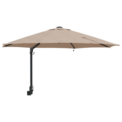 Puutarhavarjo LED -nauhavalot Taupe ja Musta 248 x 248 x 148 cm
