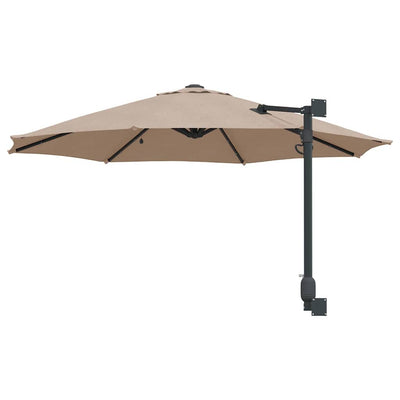 Puutarhavarjo LED -nauhavalot Taupe ja Musta 248 x 248 x 148 cm
