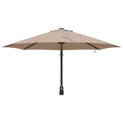 Puutarhavarjo LED -nauhavalot Taupe ja Musta 248 x 248 x 148 cm