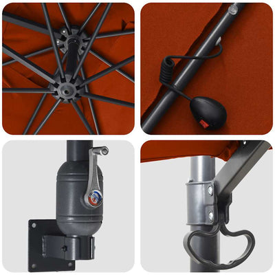 Terrakotta puutarhavarjo Budin 248.5x247.5x160cm (kangas)