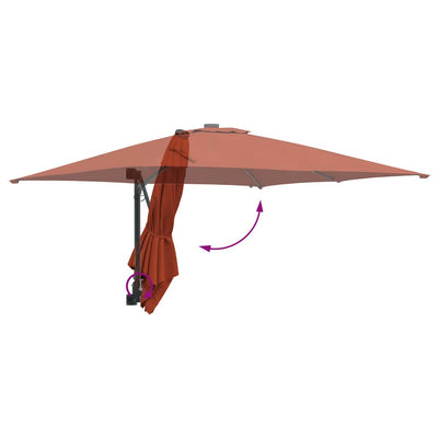 Puutarhavarjo Terrakotta 248.5 x 247.5 x 160 cm kangas