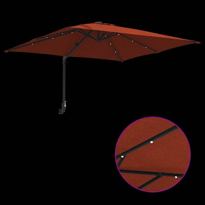 Puutarhavarjo Terrakotta 248.5 x 247.5 x 160 cm kangas