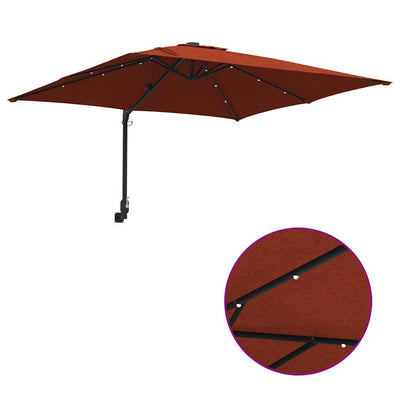 Puutarhavarjo Terrakotta 248.5 x 247.5 x 160 cm kangas