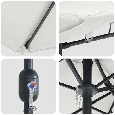 Hiekka puutarhavarjo Vixente 385x209x244cm (kangas)